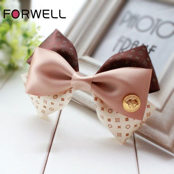 Forwell Handmade Bow Hairpins Wedding Hair Accessories Tiara