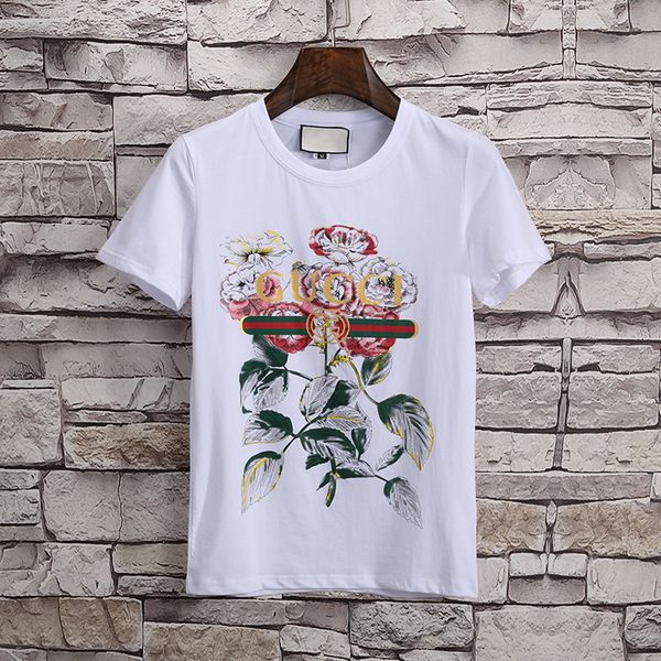 

Runway Fashion Letter Print Men Casual Cotton short sleevet-shirt shirt T Shirts Slim with tags M-3XL