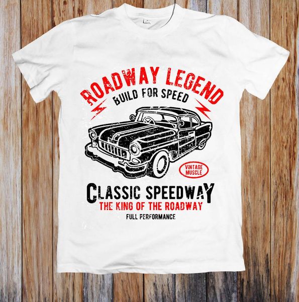 

roadway legend classic speedway t-shirt, White;black