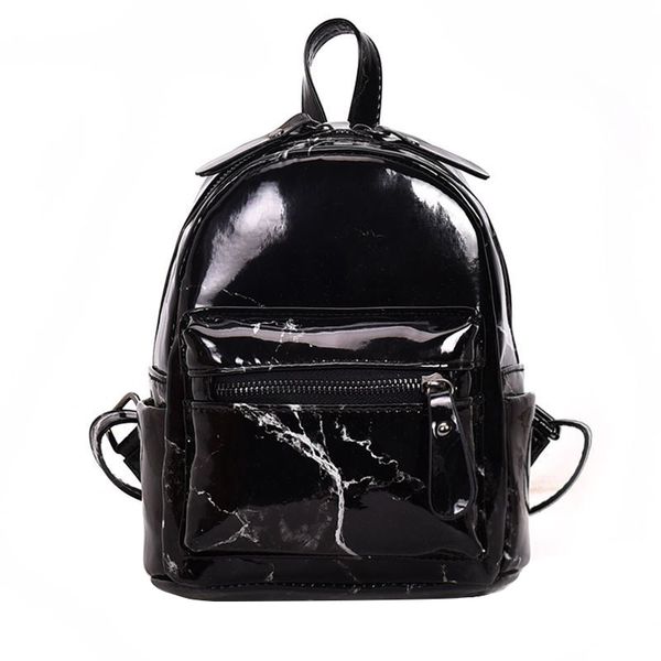 

new marble pattern backpack women small backpack fashion pu leather school bags for teenage girls bag