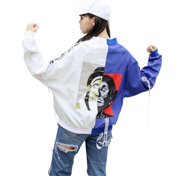 

2018 autumn hip hop bomber jacket and coat men fashion print men's windbreaker male baseball jackets, Black;brown