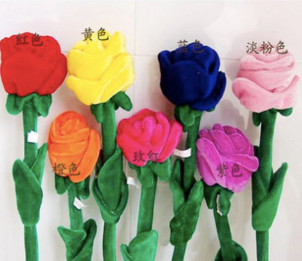 

8pcs/lot curtain beautiful plush birthday flower sunflower baby buckle & plush gift curtain rose 62cm wedding cartoon toy the ngvuq