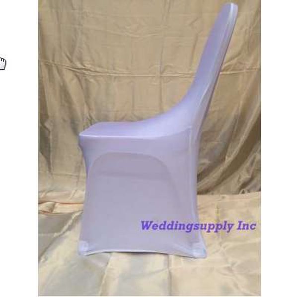 Acheter 100 Blanc Lycra Housse De Chaise Pour Mariage Banquet