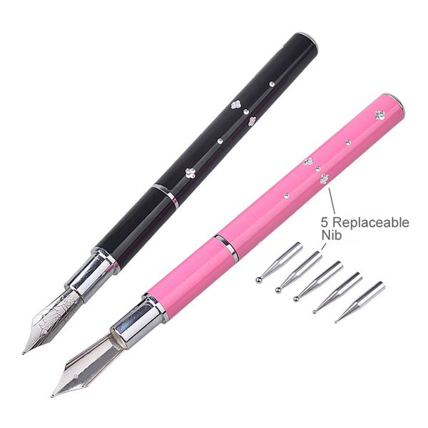 

professional pen 5 kinds of change points nail painting pens art set tool for salon manicure diy drawing multifunction nail