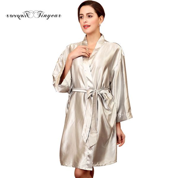 

tinyear new plus size sleep and lounge robe fashion women long silk kimono dressing gown babydoll lace lingerie bath robe, Black;red
