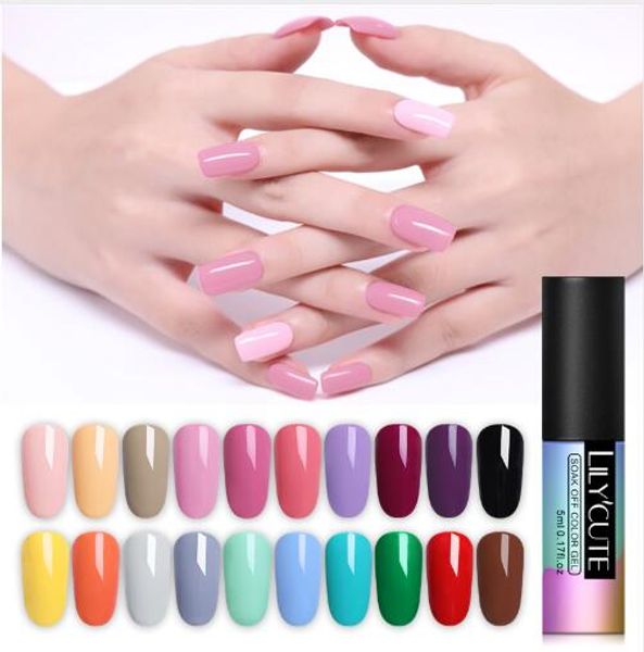 

nail art gel 5ml pure color uv led gel nail polish long-lasting macaron soak off varnish gel lacquer