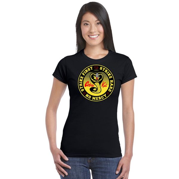 

ladies fitness basic shirt vestido vintage verano cobra kai t shirts women karate t-shirt mamba cosplay costume kobe bryant tee, White