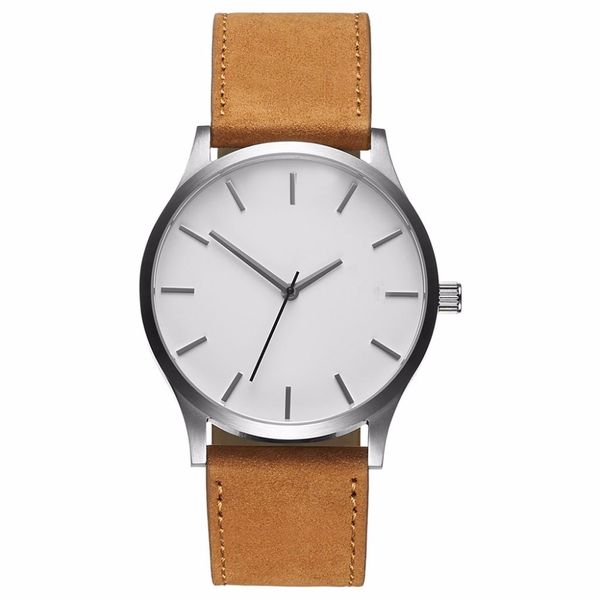 

2018 большой циферблат часы для мужчин час мужские часы лучший бренд класса люкс кварцевые часы человек кожа Спорт наручные часы часы relogio saat