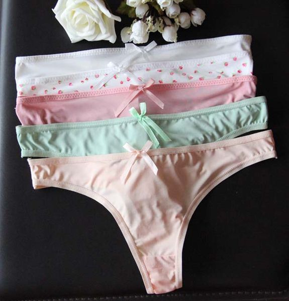 

Summer Women G-string Girl Thin Underwear Female Sexy Briefs Low Waist T Trousers Sexy Panties