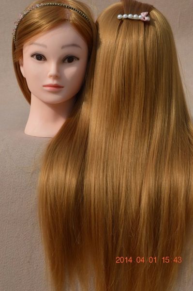 

wig head mannequin maniqui hair mannequin head with hair sael, Khaki