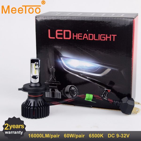 

h7 led h4 led car lights h11 auto lamps hb4 hb3 12v 24v 16000lm 60w 9006 9005 9007 9004 headlights for car light bulbs leds