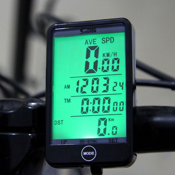 Wireless LCD Bike Bicycle Computers Speedo Odometers Waterproof Speedometers