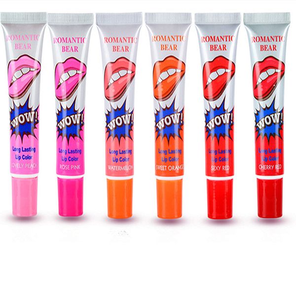 

6 colors beauty lip gloss waterproof long lasting liquid matte lipstick color lipgloss red lips stick makeup lips tools