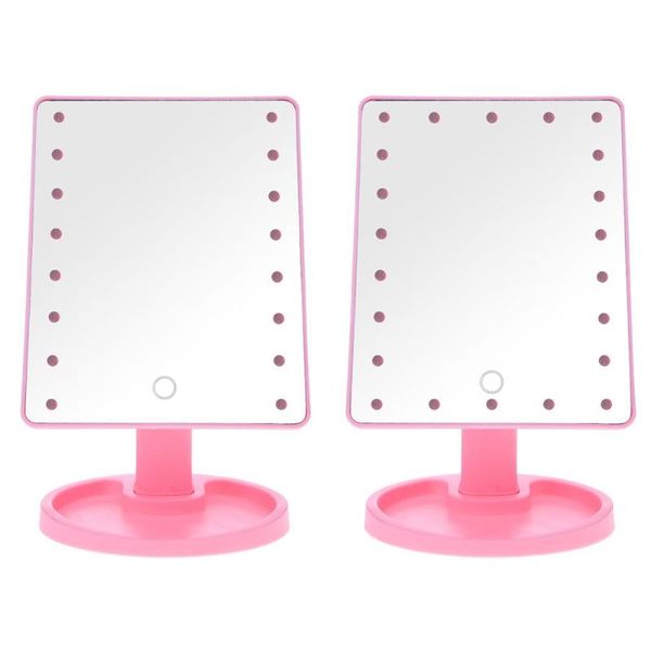 

led touch screen makeup mirror professional vanity mirror with 16/22 led lights health beauty adjustable counterrotating