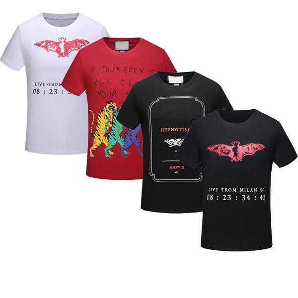 

Free Shipping 2018 NEW Italy Luxury Design Popular Fashion Printed T-Shirt Men Tee Tops Asian Size M-3XL