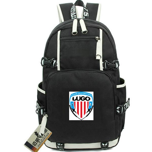 

albivermellos backpack cd lugo day pack 1953 football club school bag soccer packsack laprucksack sport schoolbag out door daypack