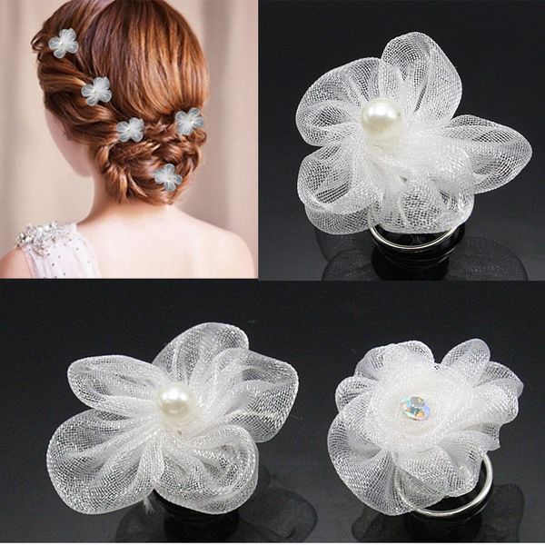 2020 Wome Girls Wedding Bridal Hairstyles Jewelry White Flower