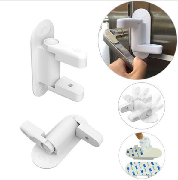 New Door Lever Lock Safety Child Proof Doors 3m Adhesive Lever