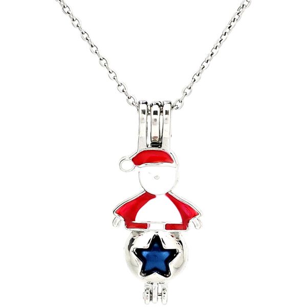 5x Plaqué Argent Dog Bone Pearl Cage Médaillon Pendentif Huile Essentielle Diffuseur Cadeau