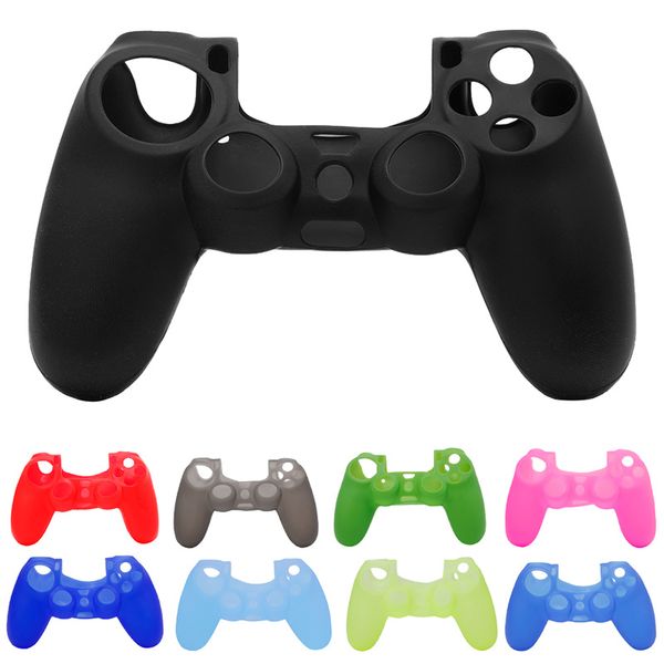 Custodia morbida per gamepad in gomma siliconica colorata Custodia protettiva per pelle per controller PS4 DHL FEDEX EMS SPEDIZIONE GRATUITA