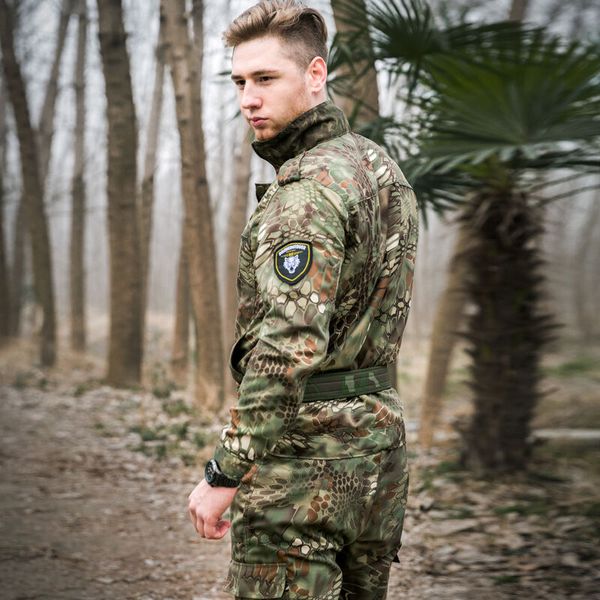 Männer Sets Taktische Tarnung Kleidung CS Army Anzug Casual Jacke + Hosen Spezielle Swat Werk Anzüge Schwarzer Dschungel Python