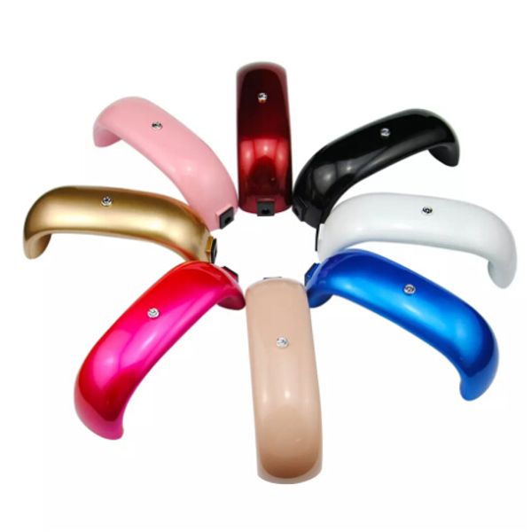 9W USB-Linie Mini-LED-Lampe Tragbarer Nageltrockner Regenbogenförmige Nagellampe Aushärtung für UV-Gel-Nagellack-Nagelkunstwerkzeuge