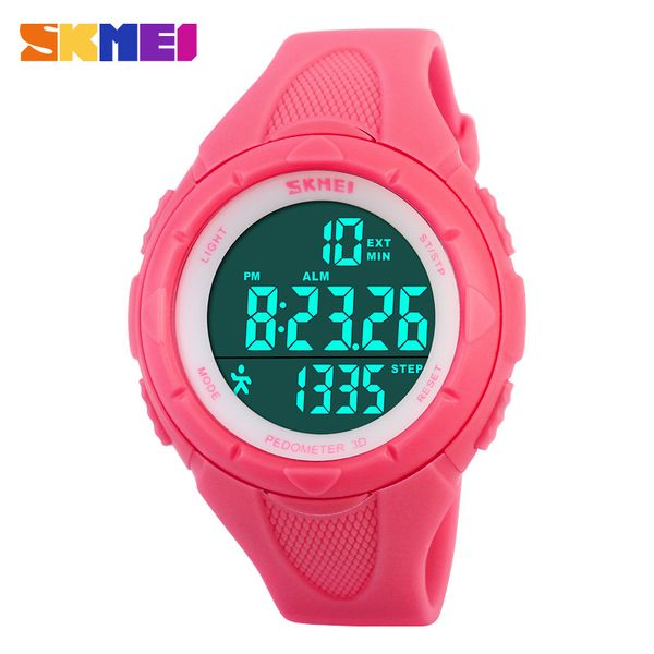 

2017 new fashion sports watches pedometer digital watch fitness for men women outdoor sport wristwatches fashion sports watches, Slivery;brown