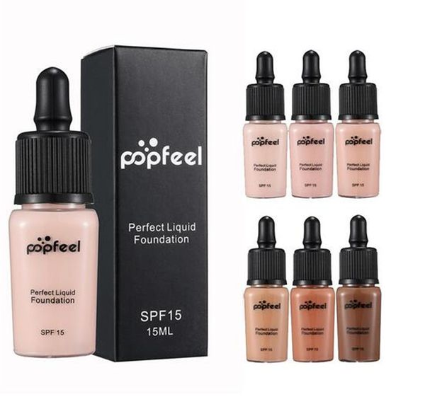 

good quality 6 colors face foundation makeup concealer cream spf15 sun block oil-control foundation base makeup pores freckle removing