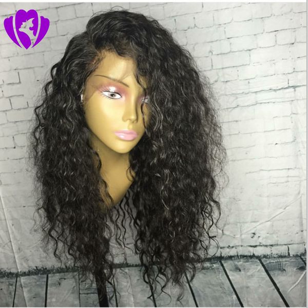Hotselling Side Part Loose Curly Synthetic Lace Front Wigs For