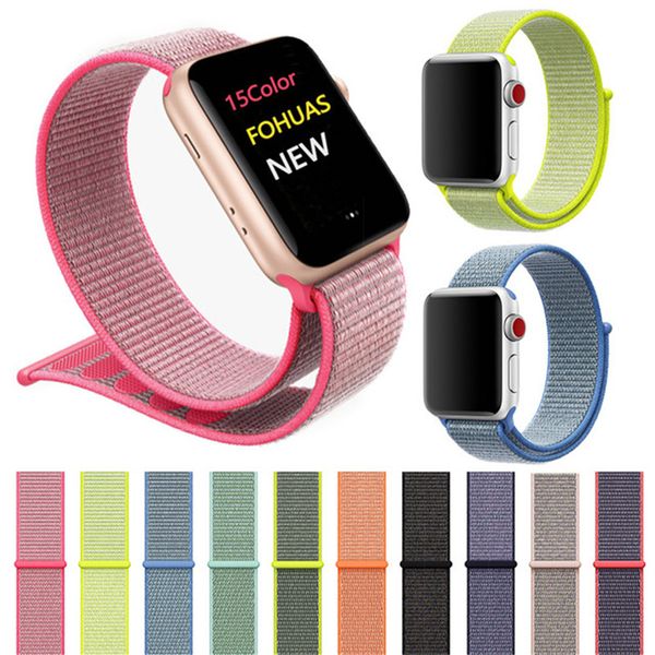 

For apple watch iwatch band 44mm 40mm 42mm 38mm nylon oft breathable port loop adju table clo ure wri t trap for apple watch 5 4 3 2 1