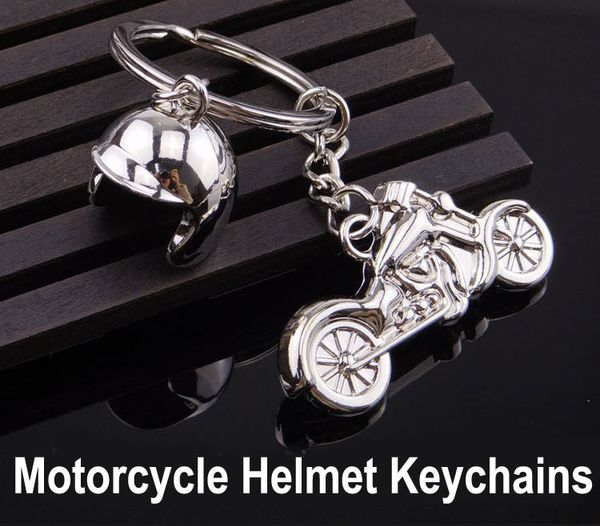 

2018 men keychain helmet & motorcycle key holder 3d key rings keyfob for men creative gift key chains support fba drop shipping g660q, Silver