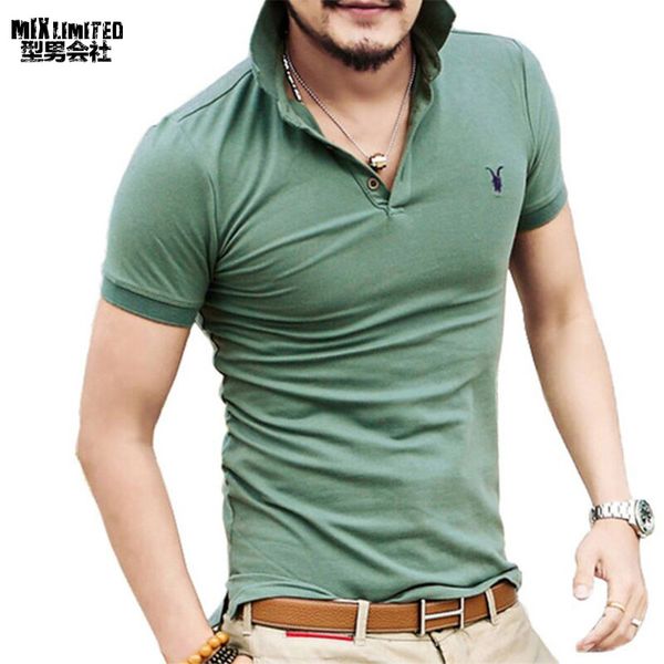 

All Size Casual Polo Shirt Men Solid Polo Shirt Brands Men British Polo Shirts Sheep Head Cotton Short Sleeve Men