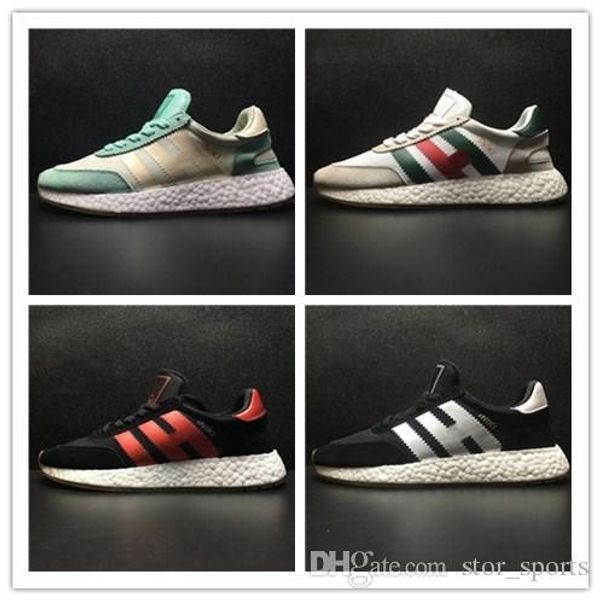 

2018 iniki runner boo neighborhood x outdoor casual running shoes grey-core blue triple black green red sneakers mens womens shoes size36-45