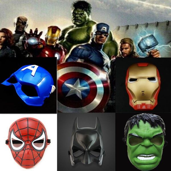 

the avengers mask superhero mask spiderman hulk captain america batman iron man mask theater prop novelty or kids favorite
