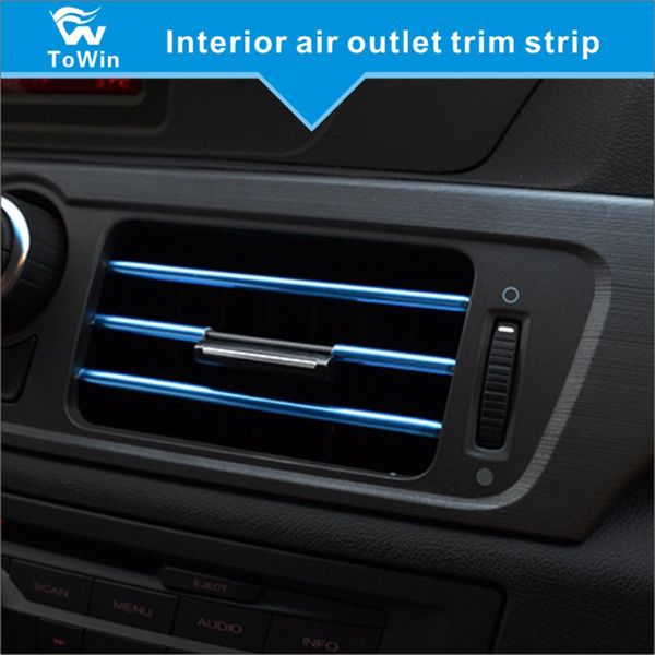 High Quality Car Interior Diy Trim Strip Line Decoration Air Conditioning Vent Outlet Trim Strips For All The Automobiles Beautiful Car Accessories