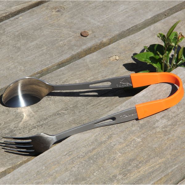 

toaks spoon fork titanium ultralight eco-friendly fork spork spoon set household kitchen dining tableware tools slv -15