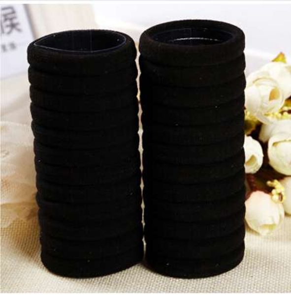 

30pcs hairdressing tools black rubber band hair ties/rings/ropes gum springs ponytail holders hair accessories elastic hair band