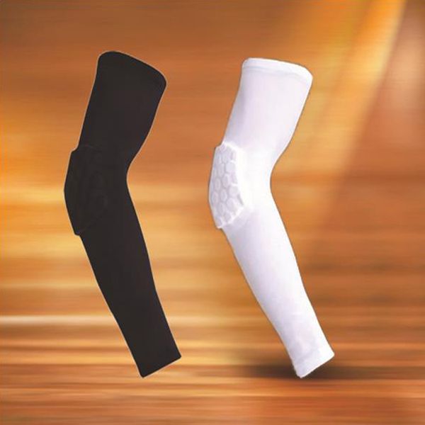 

1pcs new arrivials sports honeycomb pad crashproof guard basketball elbow pads for children and adults, Black;gray