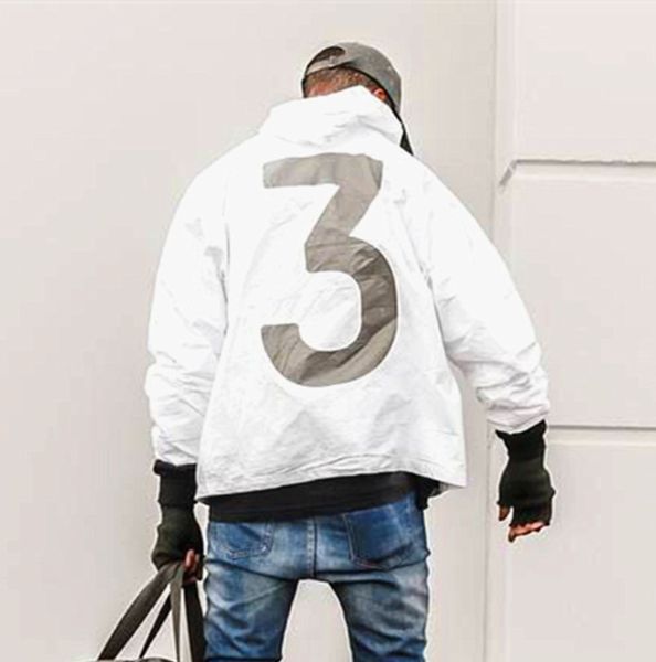 

seanson 3 kanye jackets hooded number 3 letters hoodies slim fashion jackets, Black;brown