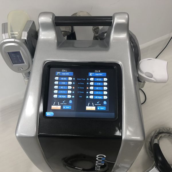 

vertical weight loss cryotherapy equipment with 4handles 100mm 150mm 200mm and double chin handle