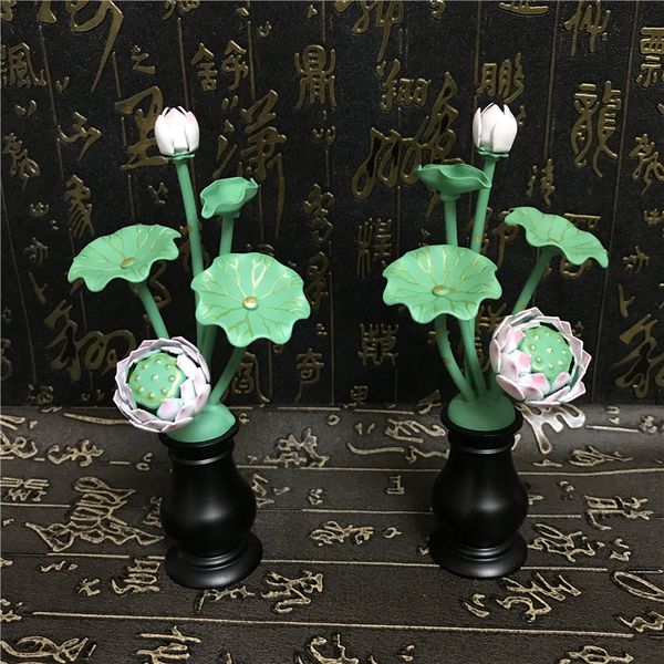 Acheter Fleur De Lotus De Décoration Dintérieur 55 Paire Fournitures Dautel Bouddhiste De Style Japonais De 583 Du Xuelian2233 Dhgatecom