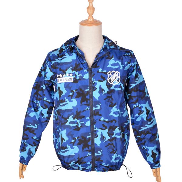 

camouflage clothes prevent bask in clothes a camouflage coat hooded coat waterproof, Black;white