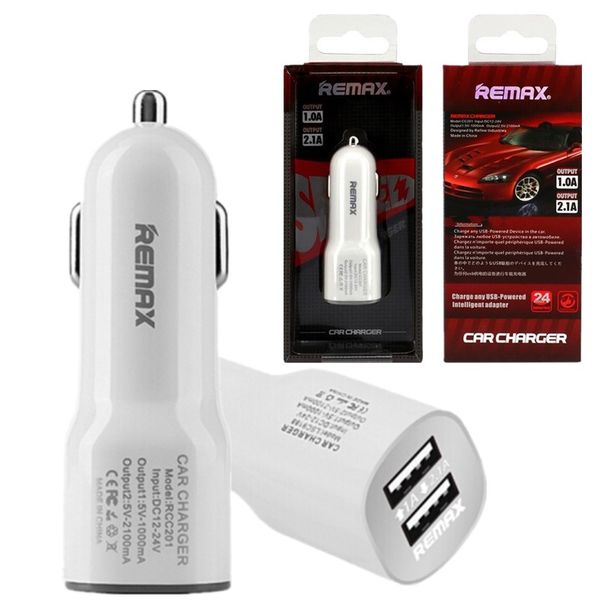 

Remax 2 1a 1a dual u b port car charger mobile phone charger portable car charger for iphone 7 8 x am ung ipad android phone gp