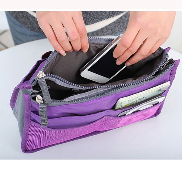 

new fashion 3 colors makeup organizer bag women casual travel multifunctional solid cosmetic bags storage men make up handbag