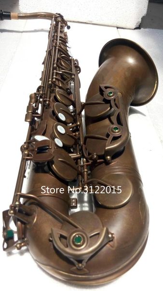 

customizable logo professional tenor bb saxophone brass vintage copper surface instrument with case