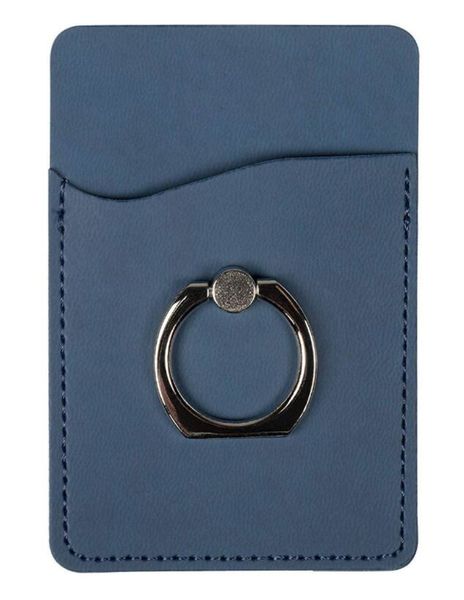 

leather case with business credit name id card holder case wallet cell phone ring holder pu leather bag cover credit card holder