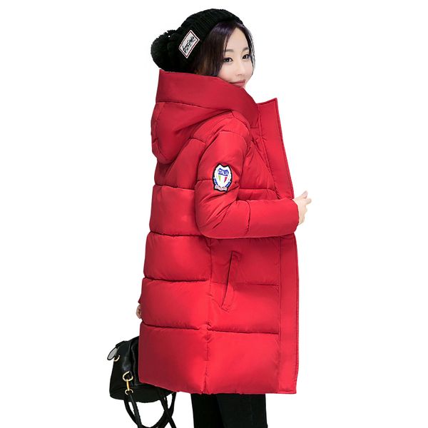 

2018 women winter hooded jacket female outwear cotton plus size 3xl warm coat thicken jaqueta feminina ladies camperas d1891803, Black;brown