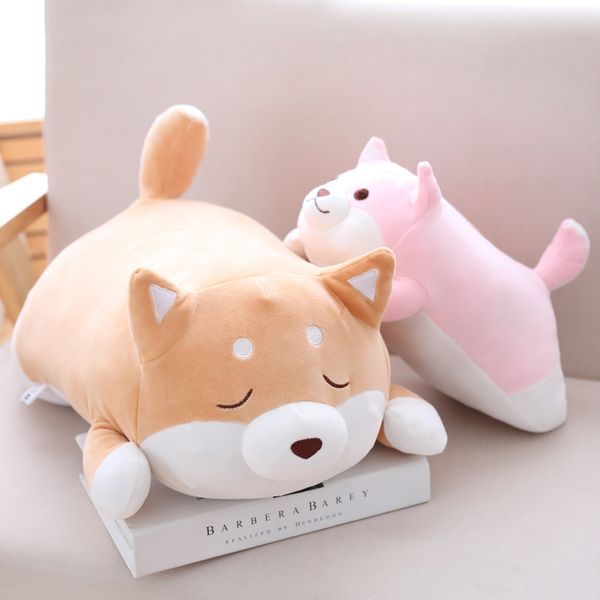 

1pc 55cm cute fat shiba inu dog plush pillow stuffed soft cartoon animal toys lovely kids baby children christmas gift dolls