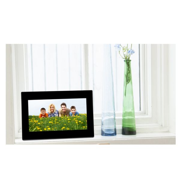 2019 7inch Hd Lcd Digital Photo Frame Built In Stereo Speakers With Alarm Clock Slideshow 4 Player Us Plug Charger S From Ruport 53 08