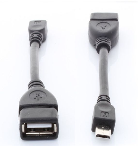 Micro-USB-Host-Kabel OTG 10 cm 5-poliges Mini-USB-Kabel für Tablet-PC, Mobiltelefon, MP4, MP5, Smartphone, kostenloser Versand